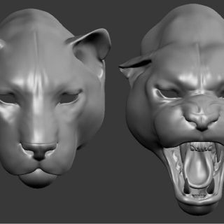 Фото 3D моделирования пантеры