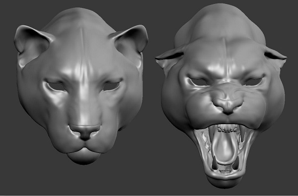 Фото 3D моделирования пантеры