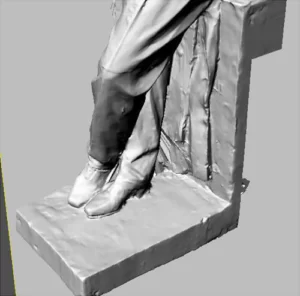 Фото 3D моделирования статуи
