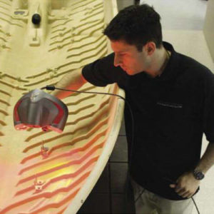 Фото 3D сканирования лодки