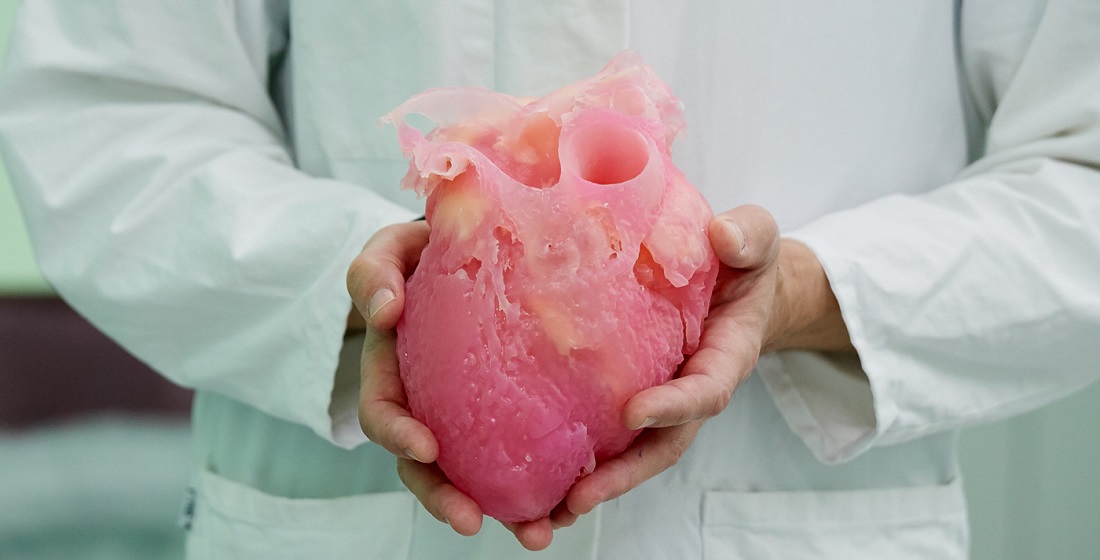 Баннер 3D печатное сердце