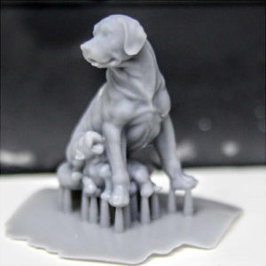 Фото 3д печати фигурки собаки