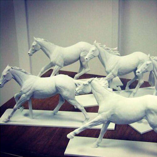 Фото 3д печати статуэток лошадей