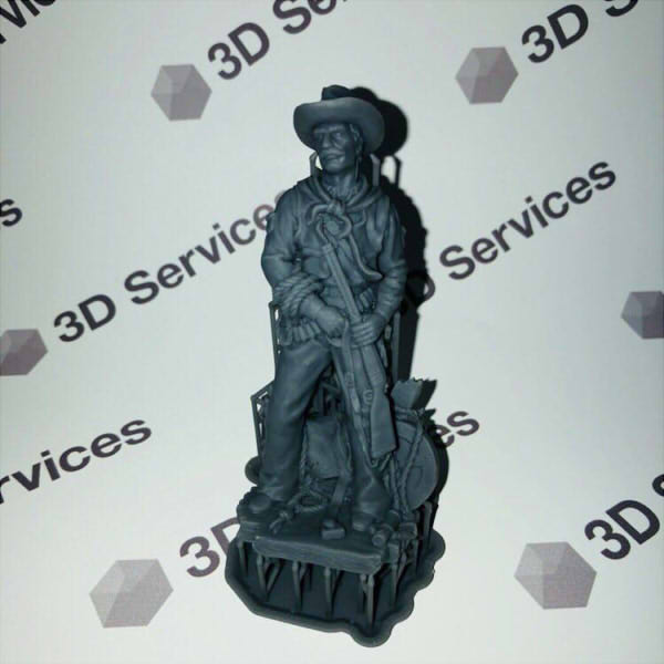 Фото 3D печати ковбоя