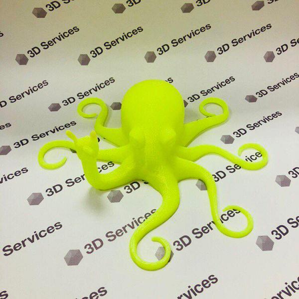 Фото 3D печати осьминога