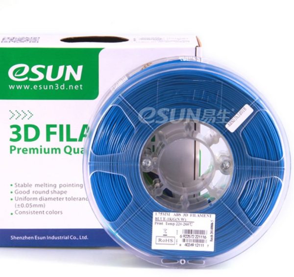Фото нити для 3D принтера eSUN 3D FILAMENT ABS BLUE 1.75 мм