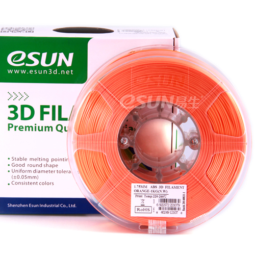 Фото нити для 3D принтера eSUN 3D FILAMENT ABS ORANGE 1.75 мм