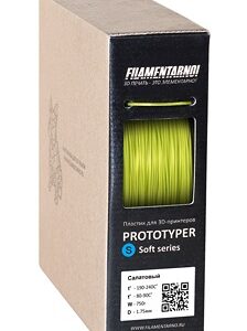 Фото нити для 3D принтера PROTOTYPER S-SOFT (СПЛОШНОЙ) 1.75 мм Салатовый
