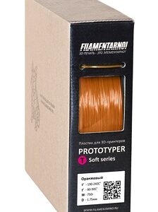 Фото нити для 3D принтера PROTOTYPER T-SOFT (ПРОЗРАЧНЫЙ) 1.75 мм Оранжевый