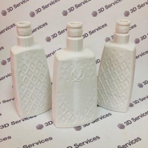 Фото Печать моделей бутылок из пластика