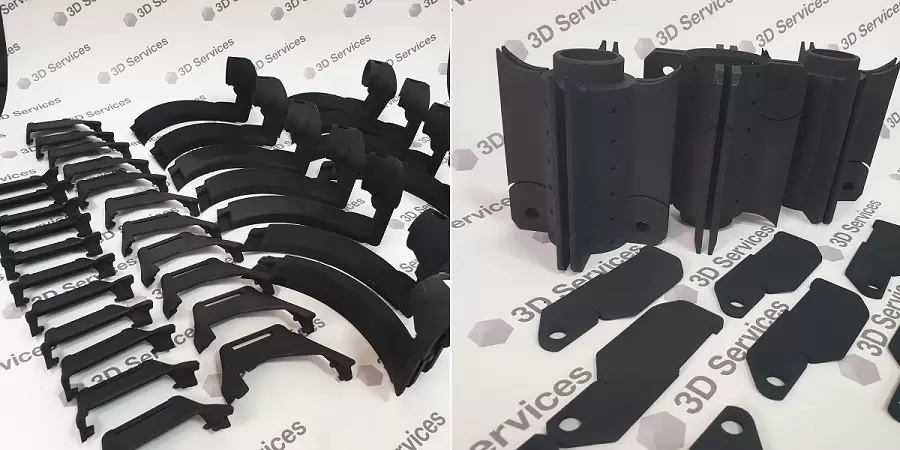 Фото 3D печат mbp полиамида с окрашиванием 5