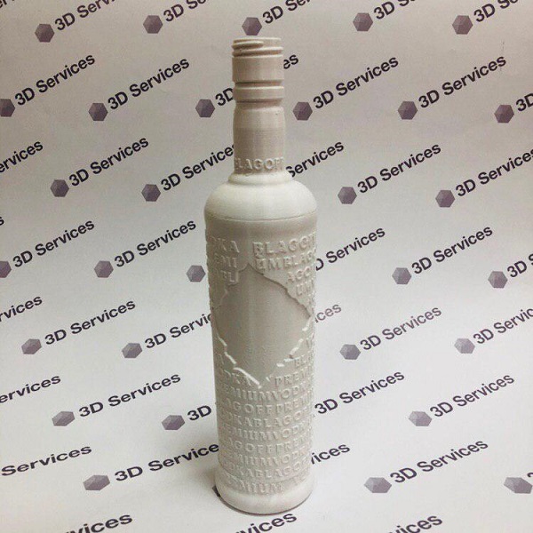 Фото 3D печать прототипа бутылки