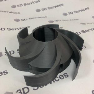 Фото 3D-печать крыльчатки из пластика PETG