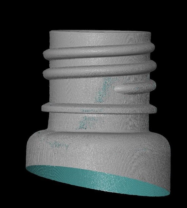 3D сканирование горлышка бутылки 1