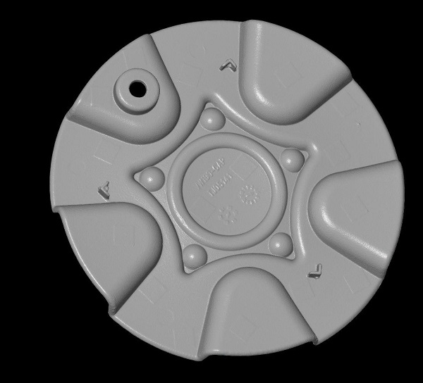 3D сканирование колпака для колесного диска автомобиля 1