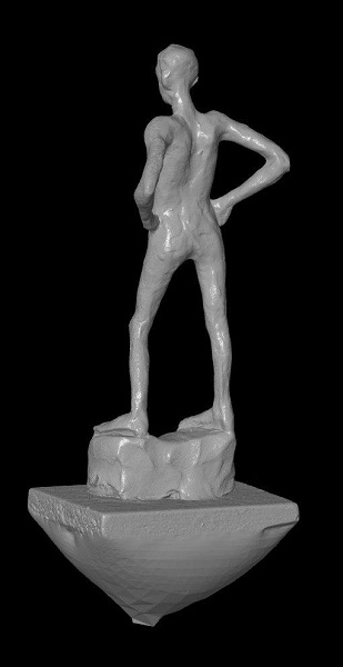 3D сканирование скульптуры из пластилина 1