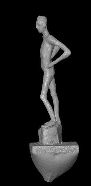 3D сканирование скульптуры из пластилина 5