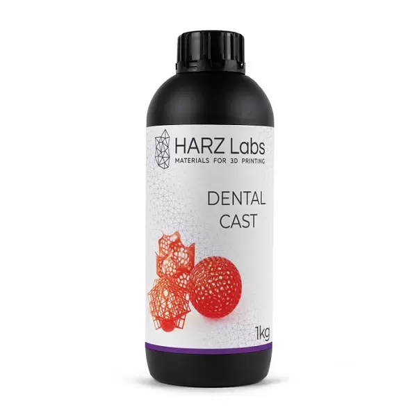 Фото фотополимера HARZ Labs Dental Cast LCD/DLP 1 л красный 1