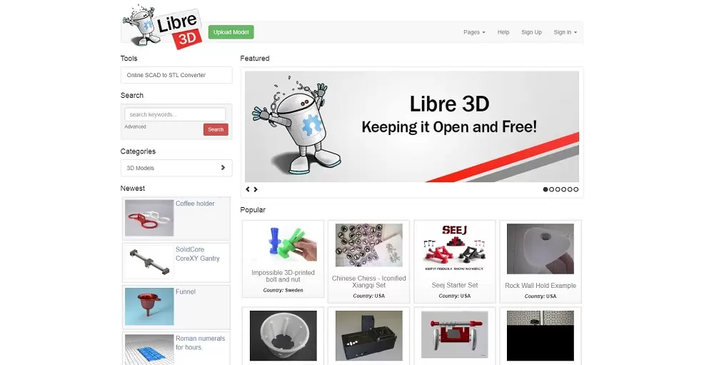 Фото сайт Libre3D