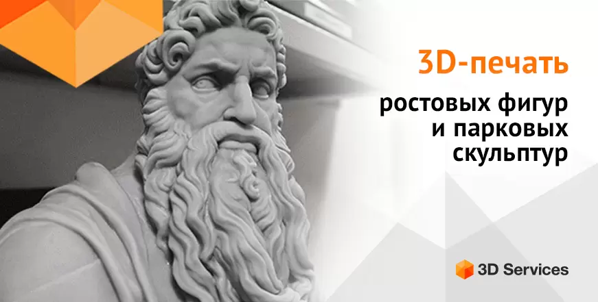 Баннер 3D печать ростовых фигур