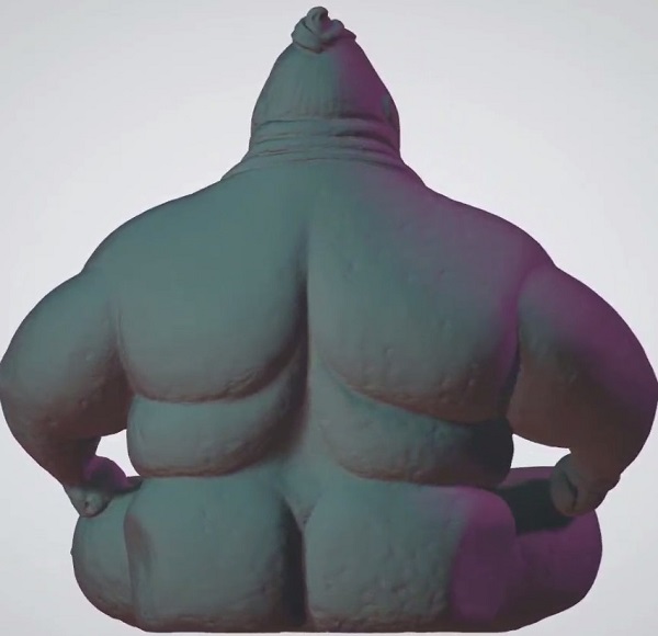 Фото 3D сканирование фигурки сумо 4