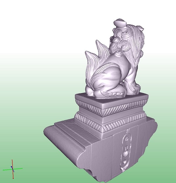 Фото 3D сканирование фигурки тигра 3
