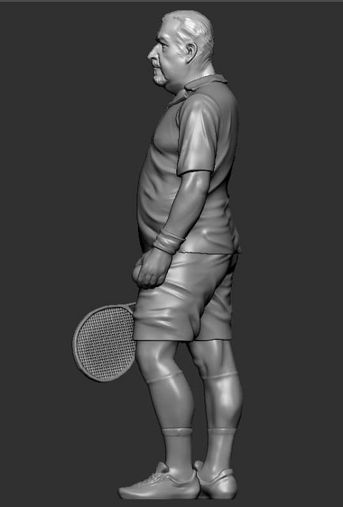 Фото 3D сканирование теннисиста сканером Artec 3d services 5