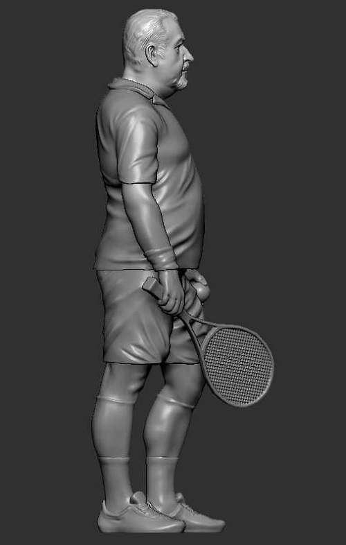 Фото 3D сканирование теннисиста сканером Artec 3d services 6