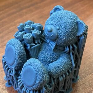 Фото 3D печать модели мишки из фотополимера 2