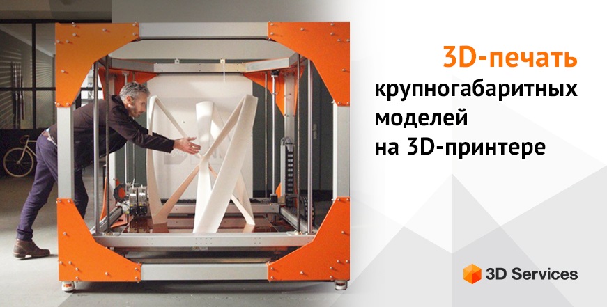 Баннер 3D-печать крупногабаритных моделей на 3D-принтере