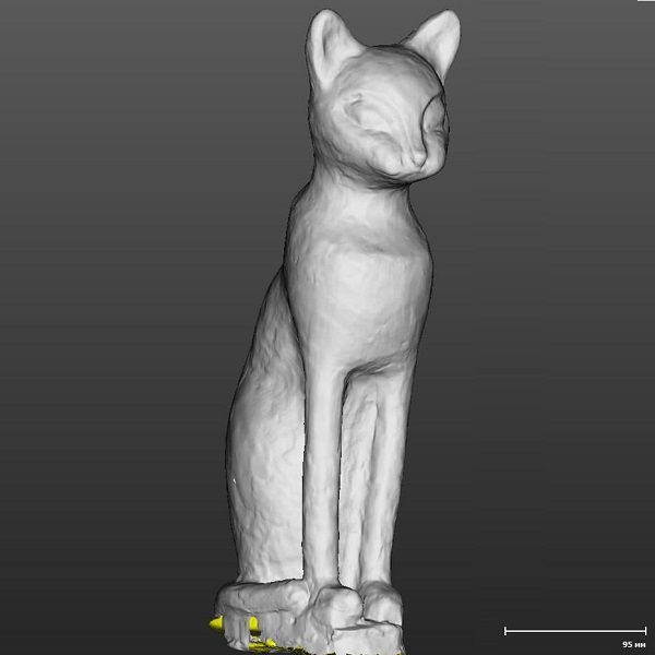 Фото 3D-сканирование статуэтки кошки 2