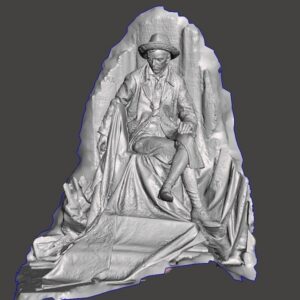 Фото 3D сканирование бронзового монумента 1