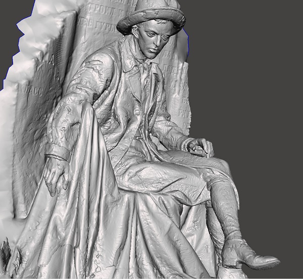 Фото 3D сканирование бронзового монумента 3
