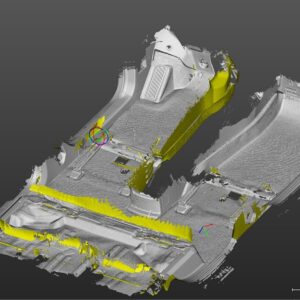 3Д сканирование пола автомобиля под производство ковриков 1