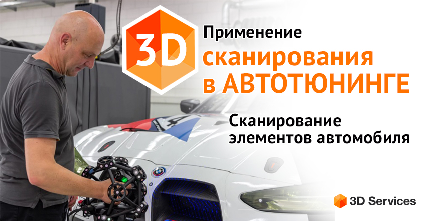 Баннер 3D сканирование для тюнинга автомобилей