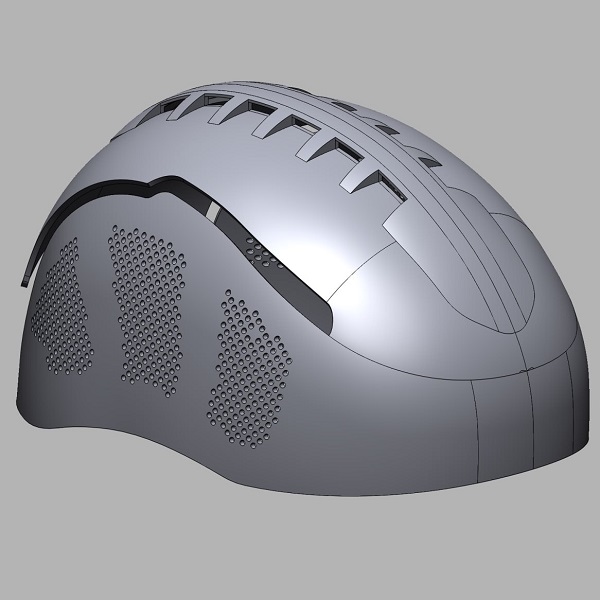 Фото 3D сканирование и обратное проектирование вставки в шлем 1