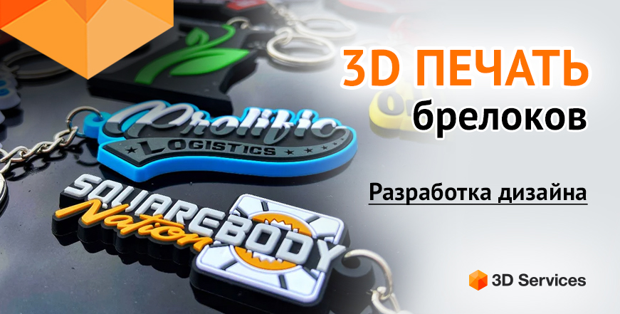 Баннер 3D печать брелков 11