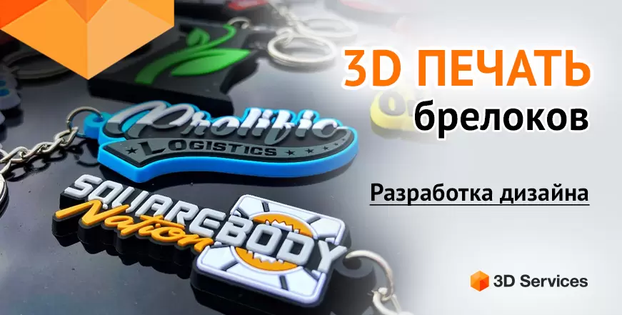 Баннер 3D печать брелков 11