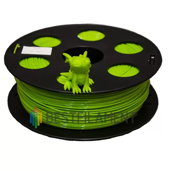 Фото PETG пластик для 3D принтера Bestfilament лайм 1.75 1 кг 1