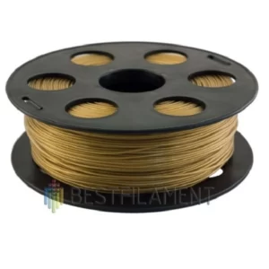 Фото PETG пластик для 3D принтера Bestfilament золотистый металлик 1.75 1 кг