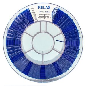 Фото RELAX пластик для 3D принтера REC синий 1.75 750 гр
