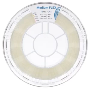 Фото Medium Flex пластик для 3D принтера REC натуральный 1.75