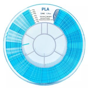 Фото PLA пластик для 3D принтера REC голубой 1.75 1 кг