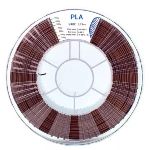 Фото PLA пластик для 3D принтера REC коричневый 1.75 1 кг