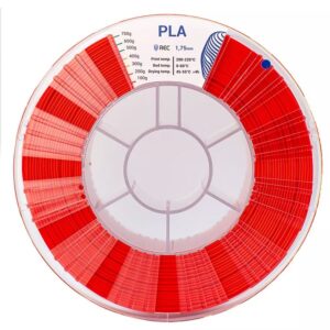 Фото PLA пластик для 3D принтера REC красный 1.75 1 кг