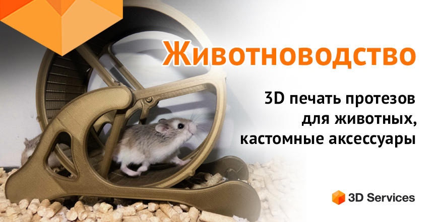 Баннер 3D печать для животных